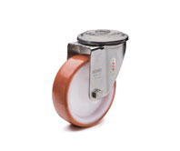 RE.FF-SST-N-Roulettes avec monture en acier INOX